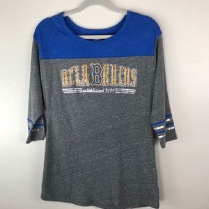 UCLA Bruins Raglan Graphic Tee 3/4 Sleeve est 1919